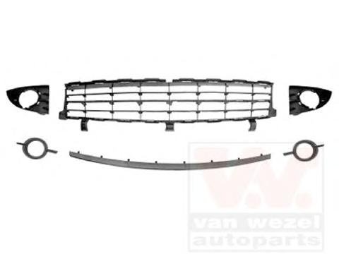 Grila ventilatie, bara protectie RENAULT Scenic II (JM0/1_), RENAULT GRAND Scenic II (JM0/1_) - VAN WEZEL 4376590