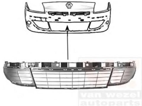 Grila ventilatie, bara protectie RENAULT Scenic III (JZ0/1_), RENAULT GRAND Scenic III (JZ0/1_) - VAN WEZEL 4380590