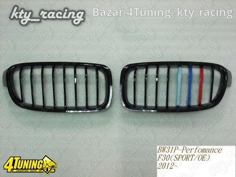 GRILE BMW F31 TOURING PERFORMANCE NEGRU LUCIOS M TRI COLOUR BW31P-F