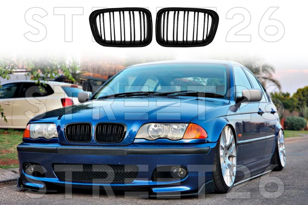 Grile Centrale compatibil cu BMW Seria 3 E46 Non-Facelift (1998-2001) M Design Negru Lucios