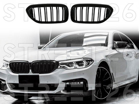 Grile Centrale Compatibil Cu BMW Seria 5 G30 G31 (2017-2020) M Design Negru Lucios