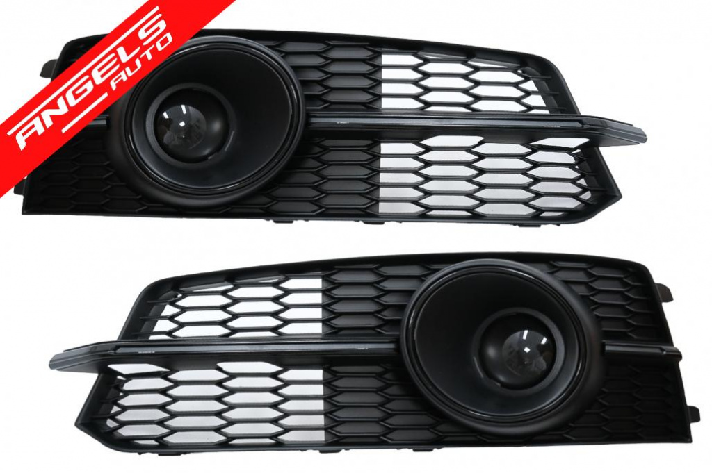 Grile compatibile cu Audi A6 C7 4G S Line Facelift (2015-2018) Negru