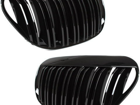 GRILE DUBLE Radiator BMW SERIA 6 E63 E64 2004-2010 NEGRU LUCIOS