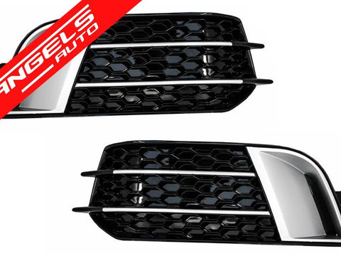 Grile Laterale AUDI A1 (8X) 2010-up RS1 Look Negre
