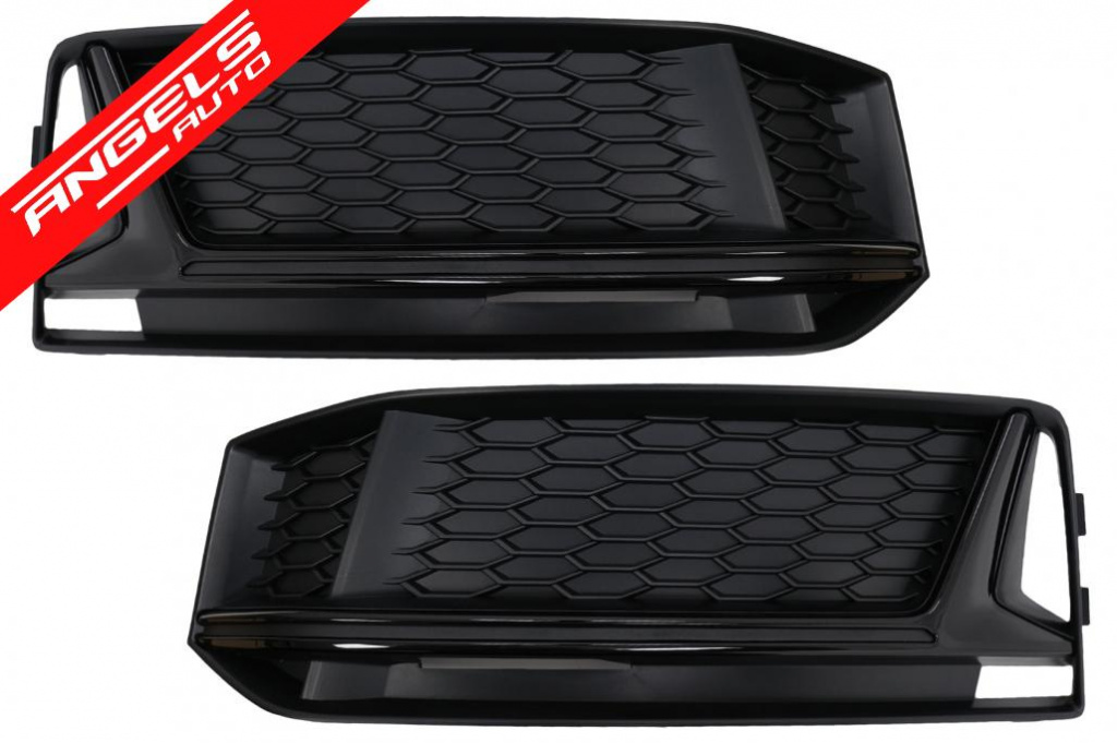 Grile Laterale compatibile cu Audi A4 B9 S-Line (2016-2018) RS4 Design Negru