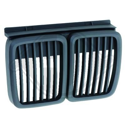 GRILE RADIATOR BMW E30 FUNDAL BLACK -COD 1211240