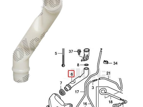 Gura umplere rezervor spalator parbriz Honda Jazz/Fit (Ge), 10.2008-12.2015, 76805Tf0003 fara capac
