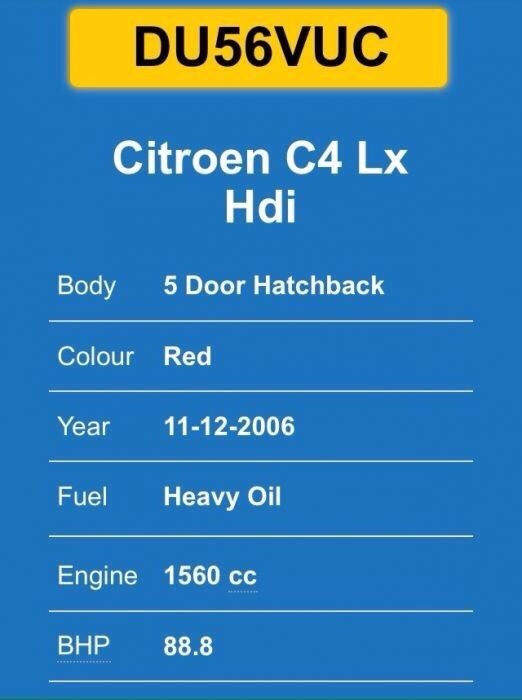 Haion Citroen C4 1.6HDI 5Tr 2004-2010