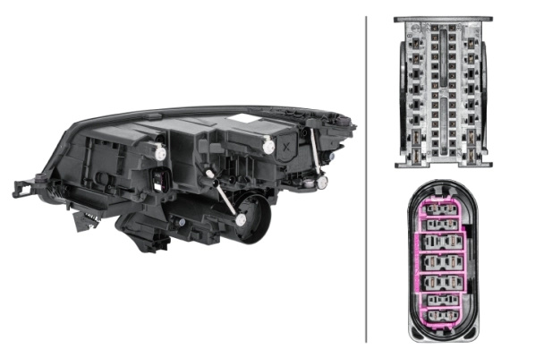HELLA Far 1ZX012669-401 montare dreapta 