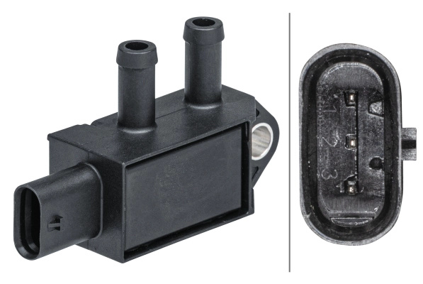 HELLA Senzor, presiune gaze evacuare 6PP009403-221 pentru VW TOURAN (5T1) 2015 2016 2017 2018 2019 2020 2021 2022 2023 2024 2025