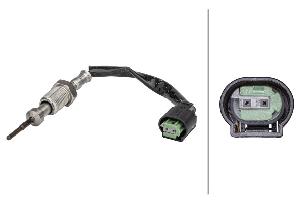 HELLA Senzor, temperatura gaze evacuare 6PT358181-261 la BMW 3 (E90) 2005 2006 2007 2008 2009 2010 2011