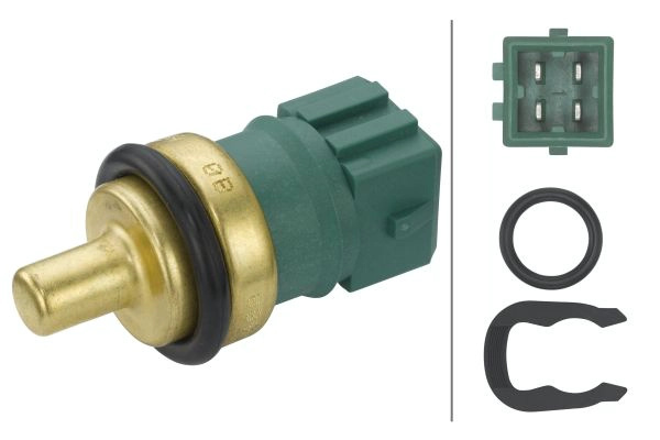 HELLA senzor,temperatura lichid de racire 6PT009107-541 se potriveste la VW TRANSPORTER T5 caroserie (7HA, 7HH, 7EA, 7EH) 2003 2004 2005 2006 2007 2008 2009 2010 2011 2012 2013 2014 2015