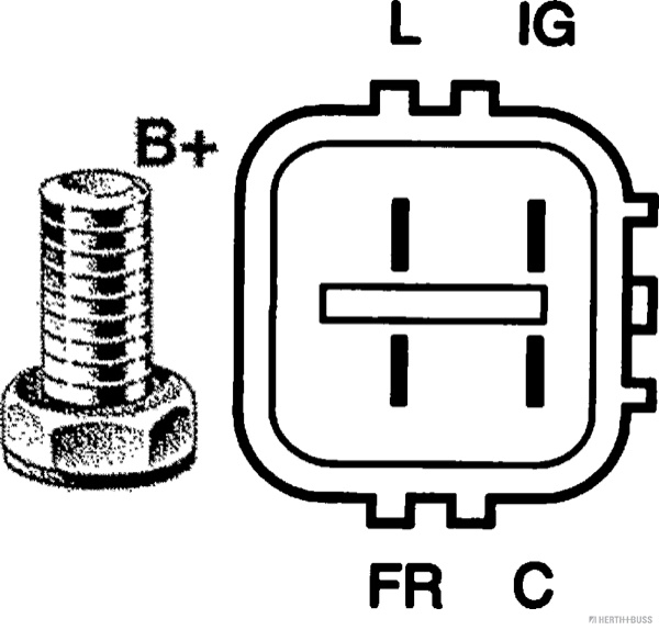 HERTH+BUSS JAKOPARTS Generator / Alternator J5116037 la masina DAIHATSU SIRION (M3_) 1KR-FE 998cc 70cp 51kW 2005 2006 2007 2008 2009 2010 2011 2012 2013