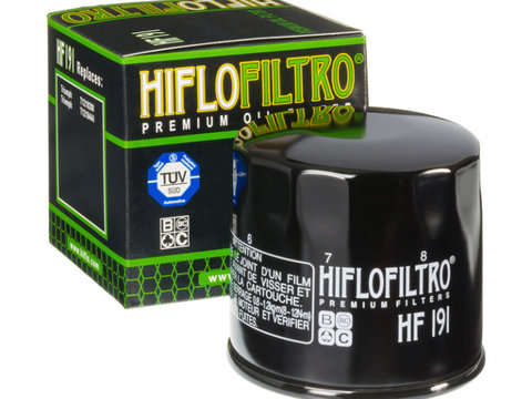 HF191 Filtru ulei Hiflo moto Peugeot Scooter 400 Metropolis 13-18 Triumph Motorcycle 600 Daytona 03-04 600 Speed Four 03-04 600 TT 00-05 800 America 02-04 800 Bonneville 01-04 800 Bonneville T100 (Centennial Edition) 02 800 Bonneville T100 03-04 800 