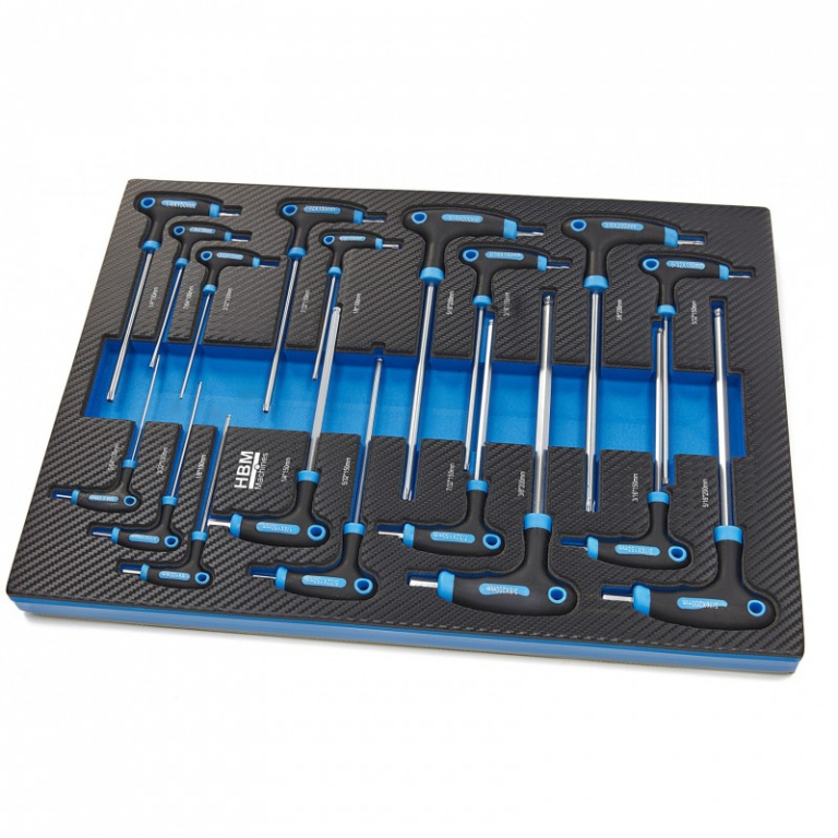 HM-9981 Modul dulap imbus cu maner T 18 piese