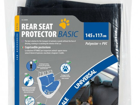 Husa Bancheta Auto Transport Animale Lampa Rear Seat Cover, 145 x 117cm LAM60404