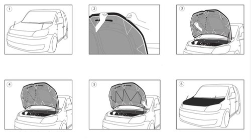 Husa protectie capota FORD Transit Conne