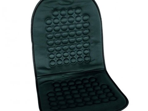 Husa scaun auto Carpoint cu masaj magnetic negru pentru scaunele din fata , 1 buc.