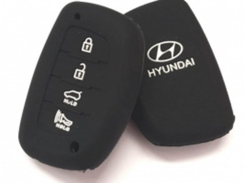 Husa silicon carcasa chei pentru Hyundai 3+1 buton