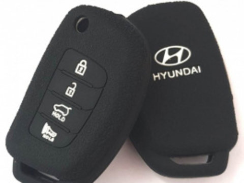 Husa silicon carcasa chei pentru Hyundai 3+1 buton de panica