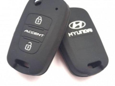 Husa silicon carcasa chei pentru Hyundai Accent 3 butoane