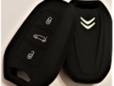 Husa silicon carcasa cheie compatibil Citroen 3 butoane