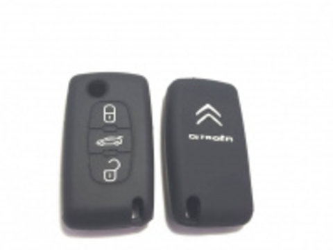 Husa silicon carcasa cheie compatibil Citroen 3 butoane