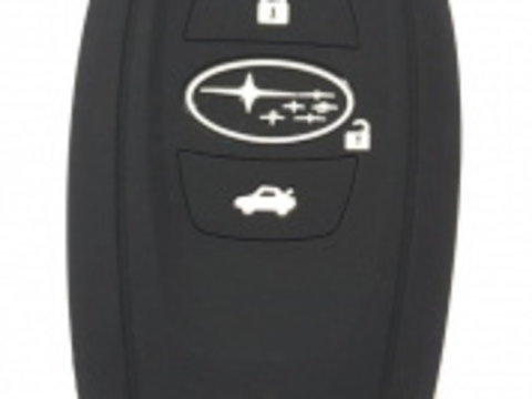 Husa silicon carcasa cheie pentru Subaru 2 butoane negru