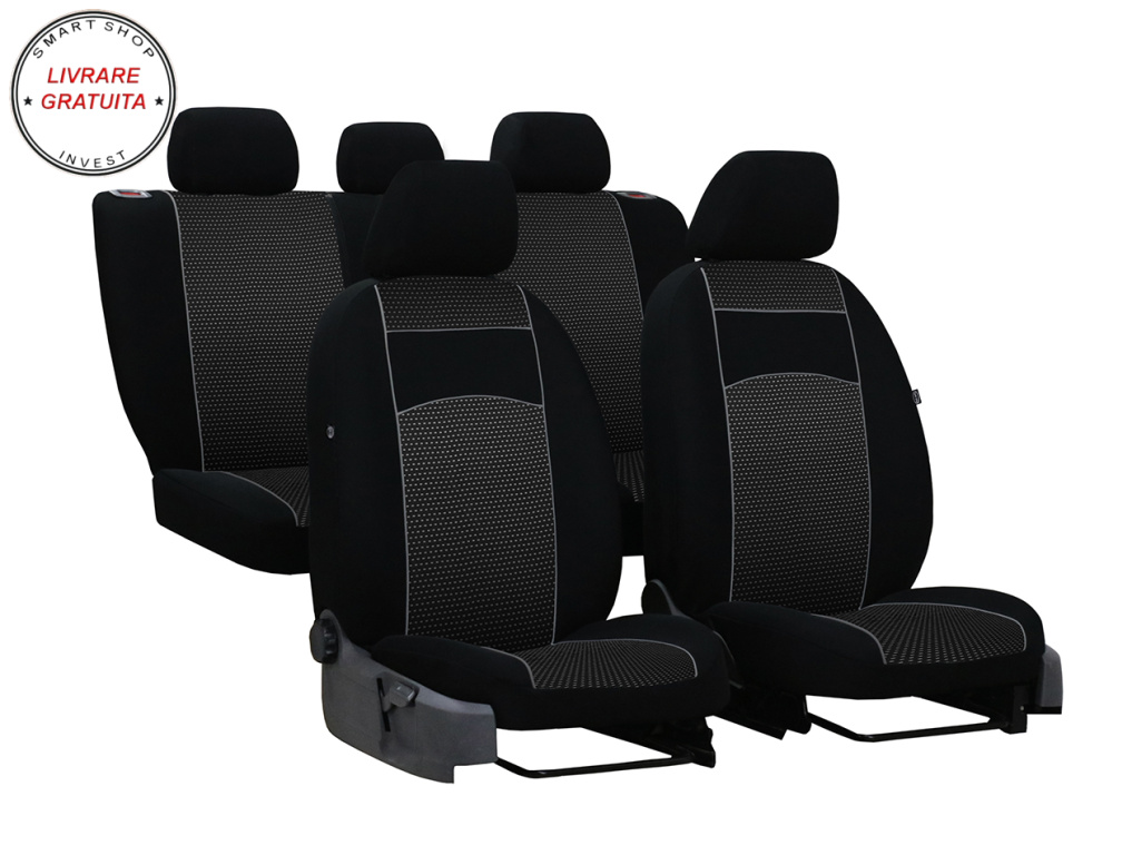 Huse auto VIP (negru) Ford Kuga I, caroserie SUV, fabricatie 2008 - 2012 (fara cotiera) #1- livrare gratuita