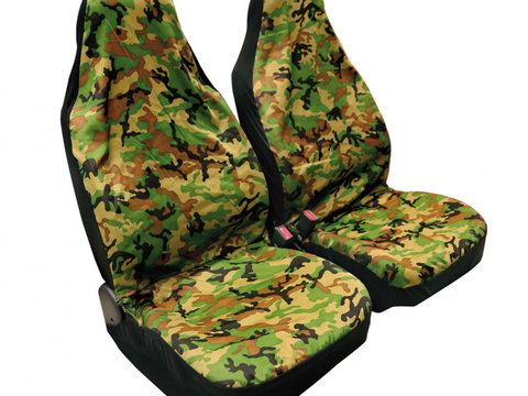 Huse scaun fata Camouflage 2buc