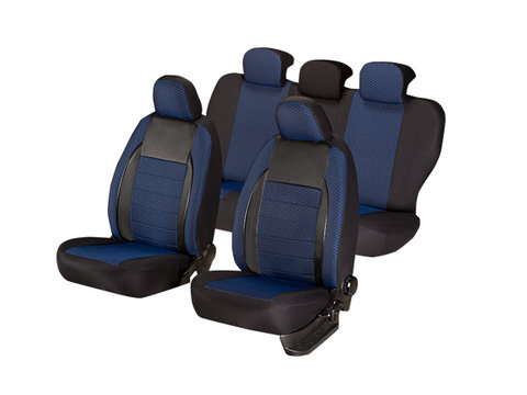 Huse scaune auto compatibile AUDI A4 B6 2000-2006 / Elegance Albastru (44498)