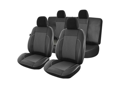 Huse scaune auto compatibile AUDI A4 B6 2000-2006 / Exclusive Leather Lux (78939)