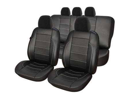 Huse scaune auto compatibile AUDI A4 B6 2000-2006 / Exclusive Leather King (08650)