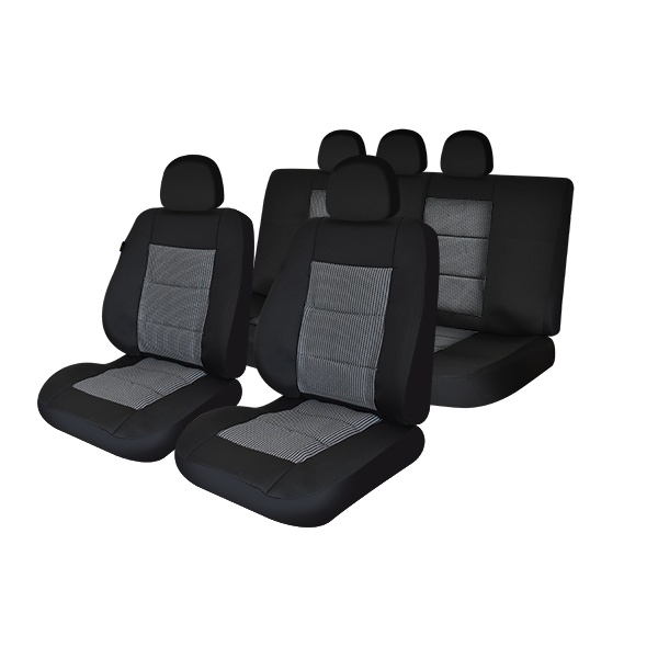 Huse scaune auto compatibile BMW Seria 3 E46 1998-2006 PREMIUM LUX (Negru UMB1)