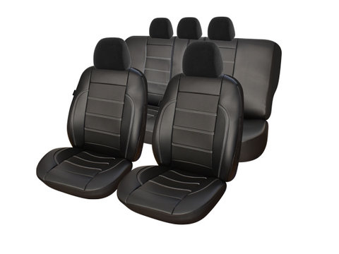 Huse scaune auto compatibile BMW Seria 3 E90 / E91 2004-2013 / Exclusive Leather King (08650)