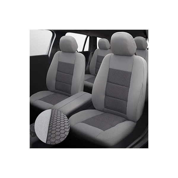 Huse scaune auto compatibile BMW Seria 3 E90 / E91 2004-2013 PREMIUM LUX (Gri UMB4)