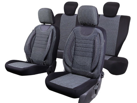 Huse scaune auto compatibile DACIA Logan II 2012-2020 / City Gri (06261)
