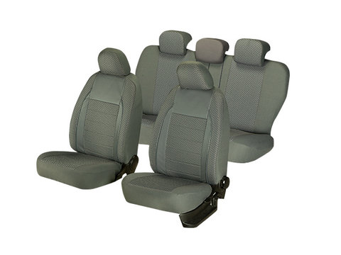 Huse scaune auto compatibile DACIA Logan II 2012-2020 / Elegance Gri (44494)