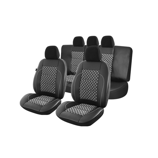Huse scaune auto compatibile DACIA Logan II 2012-2020 EXCLUSIVE LEATHER PREMIUM