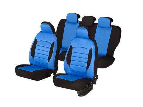 Huse scaune auto compatibile DACIA Logan II 2012-2020 / Urban Albastru (44486)