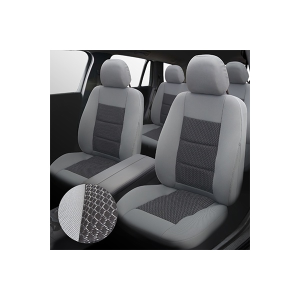 Huse scaune auto compatibile SEAT Leon II 2005-2012 PREMIUM LUX (Gri UMB3)