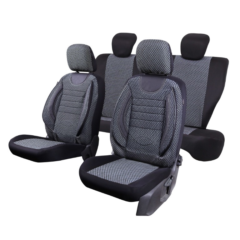 Huse scaune auto compatibile SKODA Octavia II 2004-2012 / City Gri (06261)