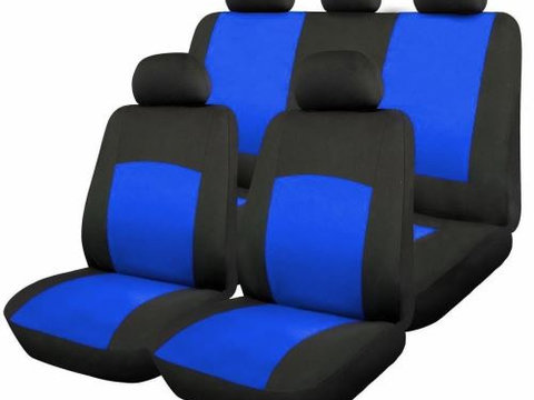 Huse Scaune Auto Nissan Tiida - RoGroup Oxford Albastru 9 Bucati