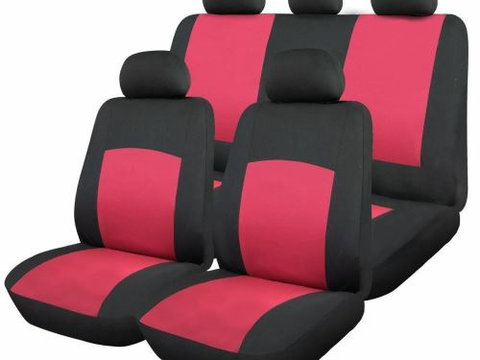 Huse Scaune Auto Renault Twingo - RoGroup Oxford Rosu 9 Bucati