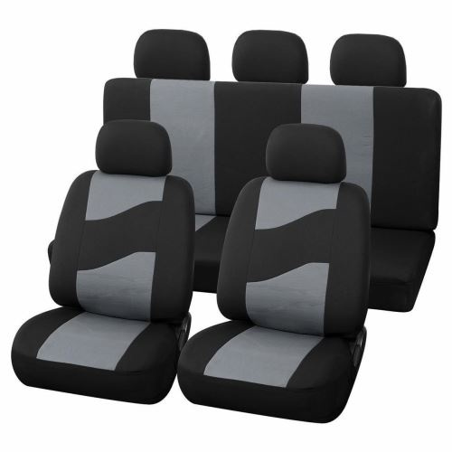 Huse Scaune Auto Vw Golf 6 - RoGroup Rider, cu fermoare pentru bancheta rabatabila, 11 bucati