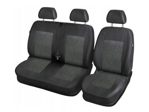 Huse scaune autoutilitara 2+1 Opel Vivaro - RoGroup, negru-gri