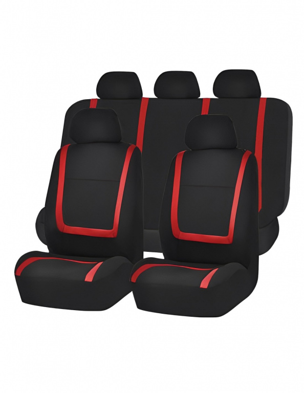 Huse universale pentru scaune auto - rosii - CARGU