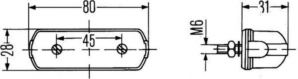 Iluminare numar de circulatie JOHN DEERE Series 4000 HELLA 2KA001389101