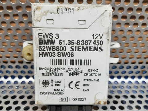 Imobilizator BMW Seria 3 E46 2000 61358387450