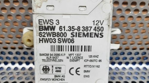 Imobilizator BMW Seria 3 E46 2000 613583